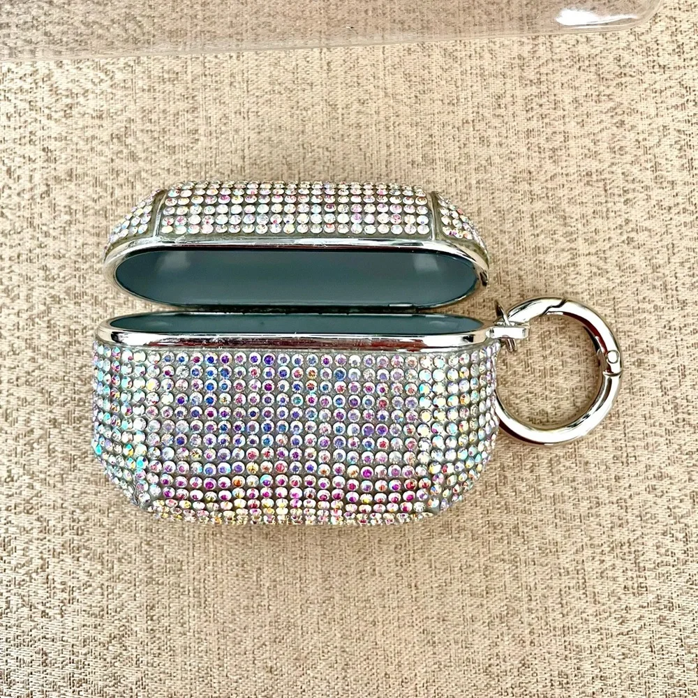 NWT Pink Iridescent Rhinestone AirPods Pro Case